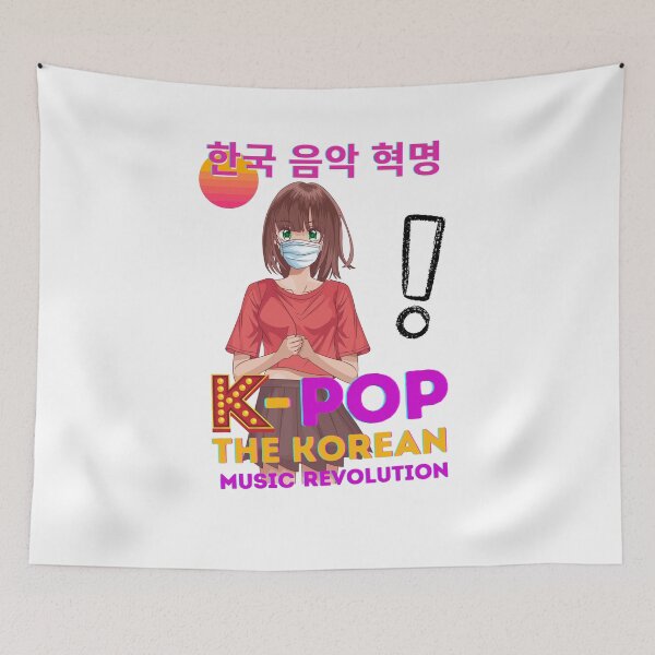 Item preview, A young manga-style girl loves k-pop music designed and sold by Goliardika-Shop.