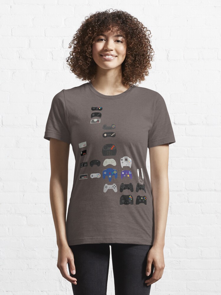 Aperçu 6 sur 7. T-shirt essentiel avec l'œuvre History of pads créée et vendue par M1D33L.