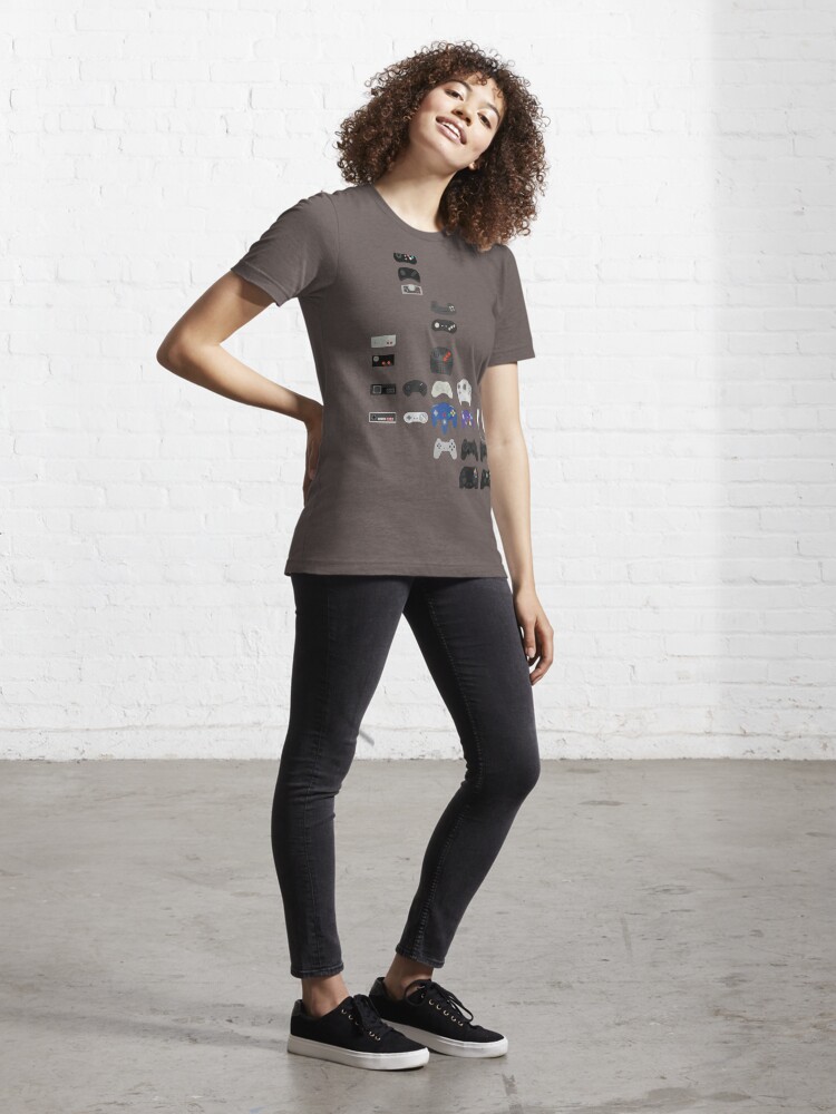 Aperçu 4 sur 7. T-shirt essentiel avec l'œuvre History of pads créée et vendue par M1D33L.