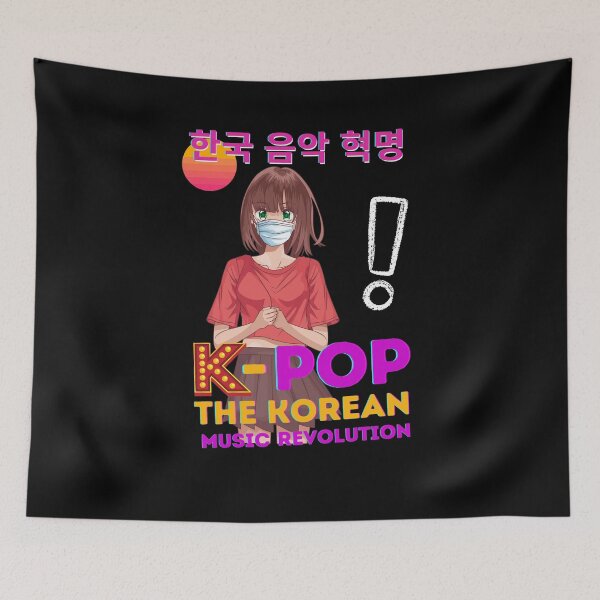 Item preview, A young manga-style girl loves k-pop music designed and sold by Goliardika-Shop.