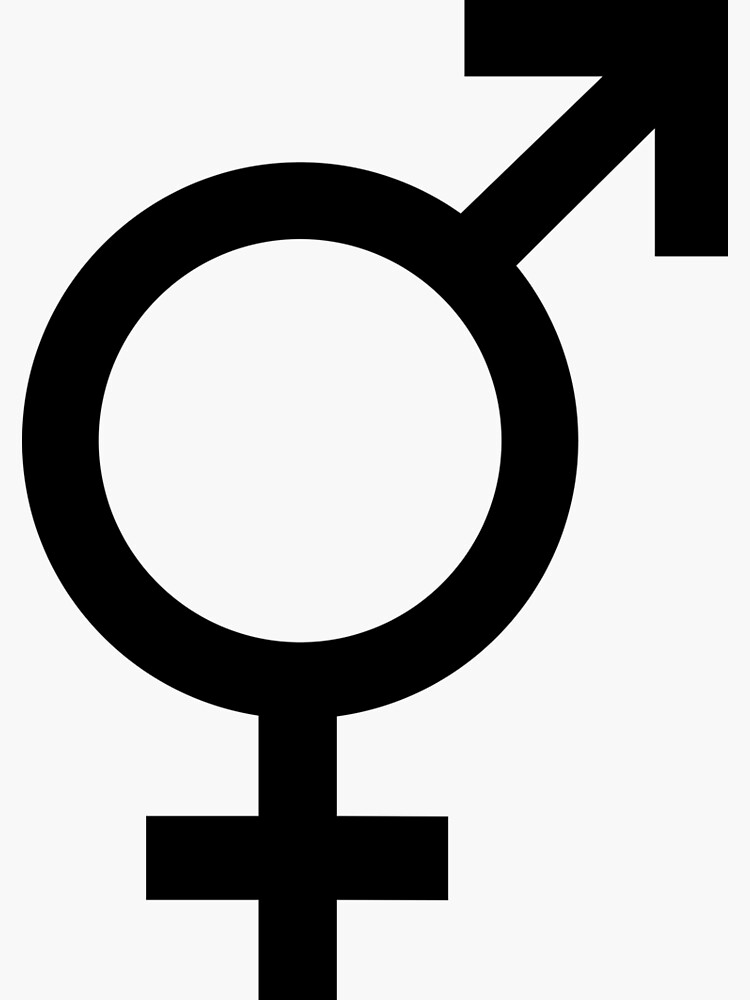 GENDER FLUID Vinyl Sticker - Symbol Sign Male Female Nonbinary