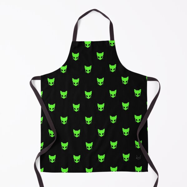 Item preview, Aliencat black background flat style designed and sold by anaflorapdc.