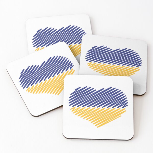 Item preview, Ukraine Heart (Flag / Blue - Yellow) designed and sold by MrFaulbaum.