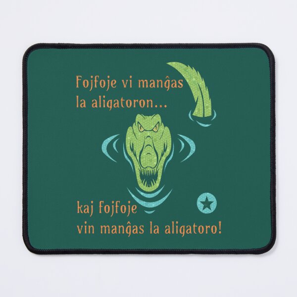 Item preview, Fojfoje vi manĝas la aligatoron... (Oranĝa kaj Kerko) designed and sold by Zebastjan Johanzen.