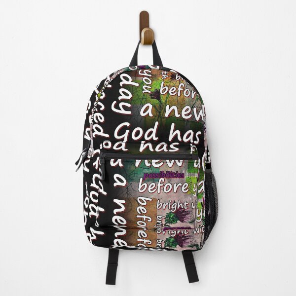 Item preview, God has placed a new day, before you bright with possibilities, inscriptions, letters abcdef designed and sold by NessArtByEwa.