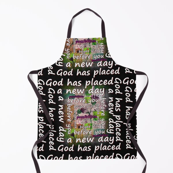 Item preview, God has placed a new day, before you bright with possibilities, inscriptions, letters abcdef designed and sold by NessArtByEwa.
