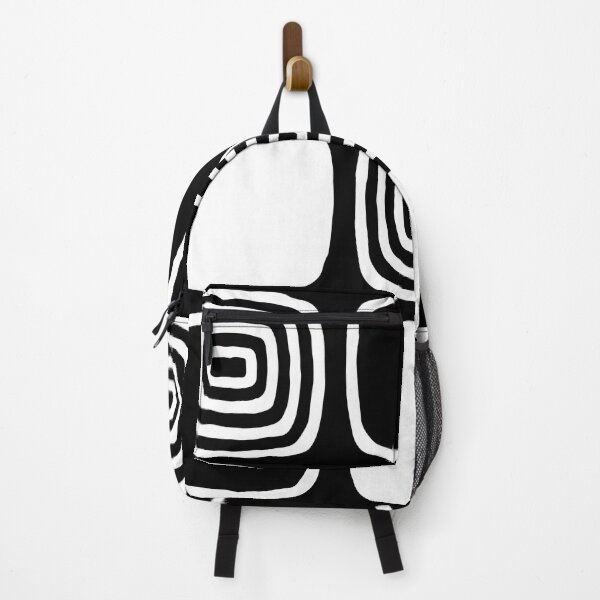 Item preview, Retro Mid Century Modern Geometric Abstract Black and White designed and sold by tonymagnerart.