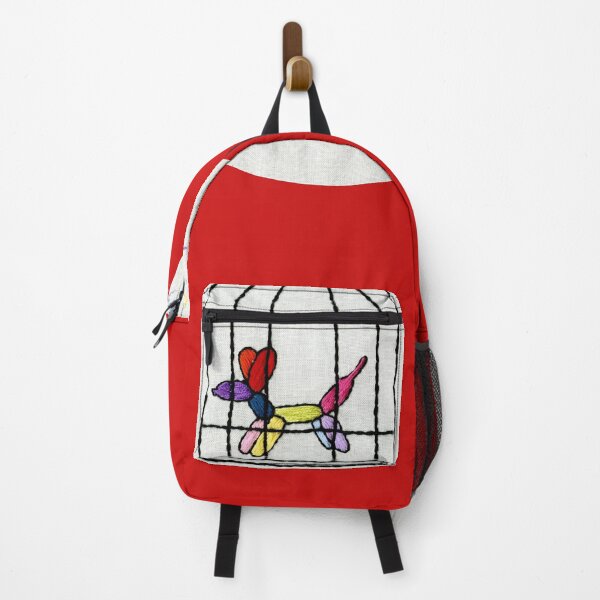Item preview, Rainbow Balloon Dog in Cage with Confetti Embroidery designed and sold by ashleygilland.