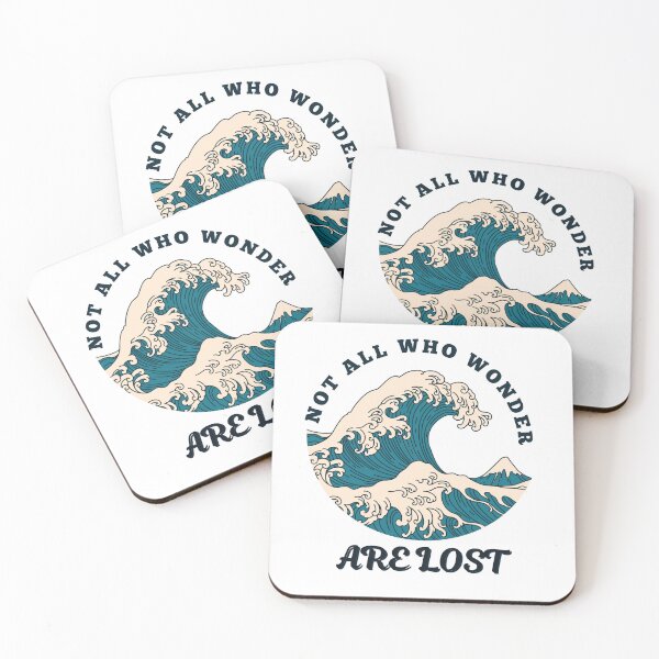 Item preview, Not all who wonder are lost black travel and adventure design designed and sold by danmsimi.