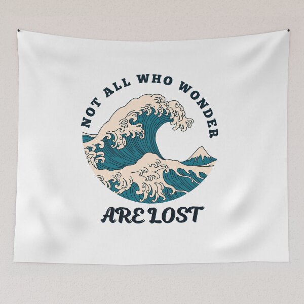 Item preview, Not all who wonder are lost black travel and adventure design designed and sold by danmsimi.
