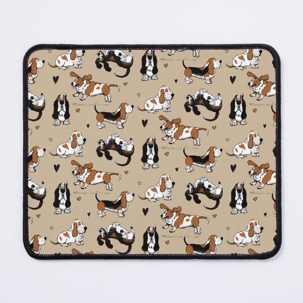 Item preview, Basset Buddies on Tan designed and sold by Christine Philbrick.