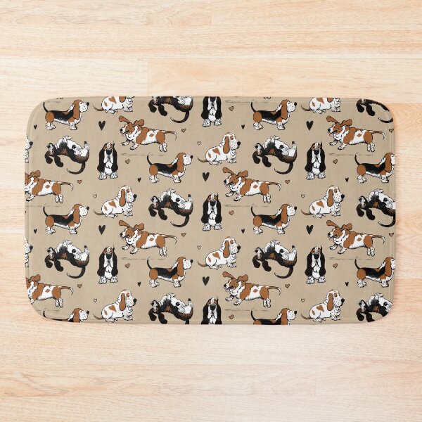 Item preview, Basset Buddies on Tan designed and sold by Christine Philbrick.