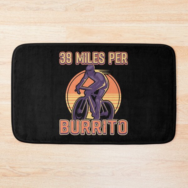 Item preview, 38 Miles Per Burrito Cycling E-Bike Sticker designed and sold by jacksrome6.