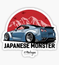 GTR. Japanese Monster (grey-blue) Sticker