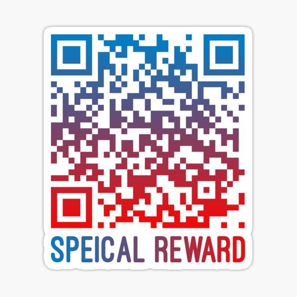 Special Reward Funny Rickroll QR Code Poster by Total Trends R Us