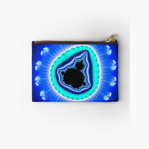 Artikelvorschau, Fraktale Mandelbrot-Menge blau aqua schwarz entworfen und verkauft von mhfoto.