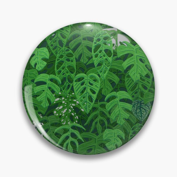 Item preview, Monstera Jungle Pattern in Gouache designed and sold by paintedpansy.