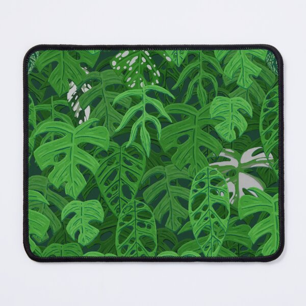 Item preview, Monstera Jungle Pattern in Gouache designed and sold by paintedpansy.