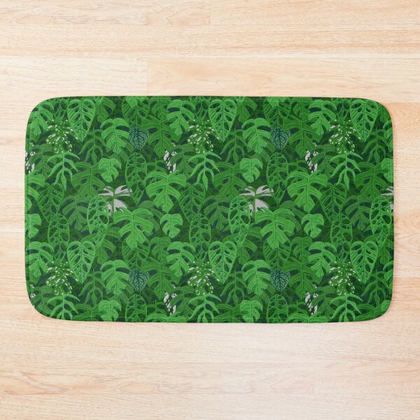 Item preview, Monstera Jungle Pattern in Gouache designed and sold by paintedpansy.