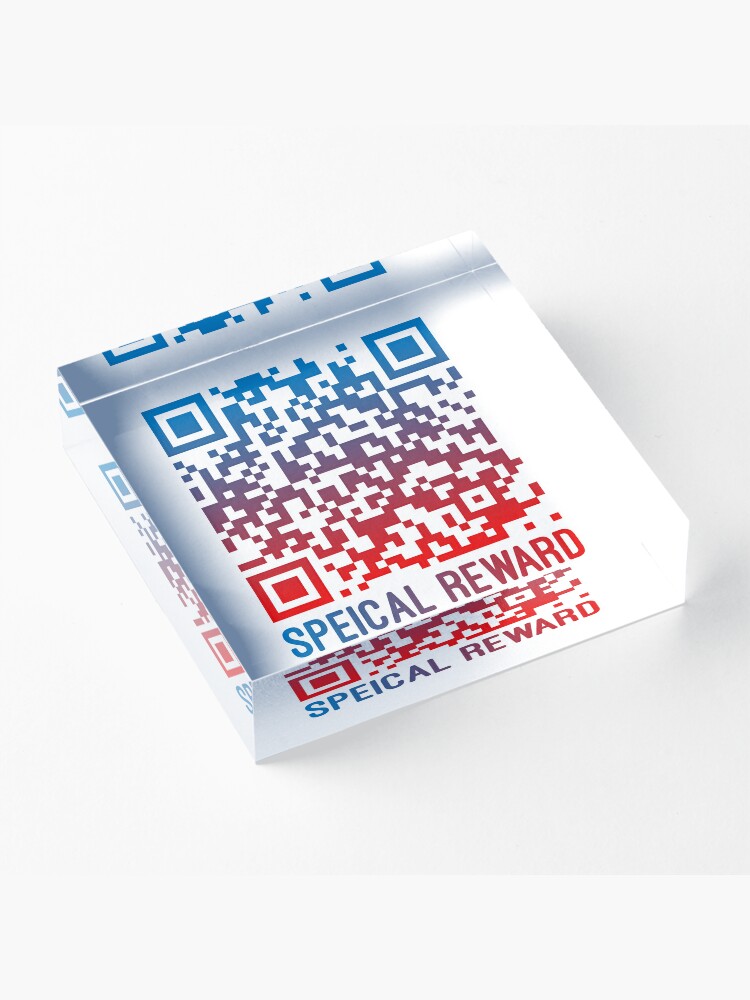 Special Reward Rick Roll - Rick Astley Never Gonna Give You Up Red/Blue  Gradient QR Code Art Print for Sale by TotalTrendsRUs