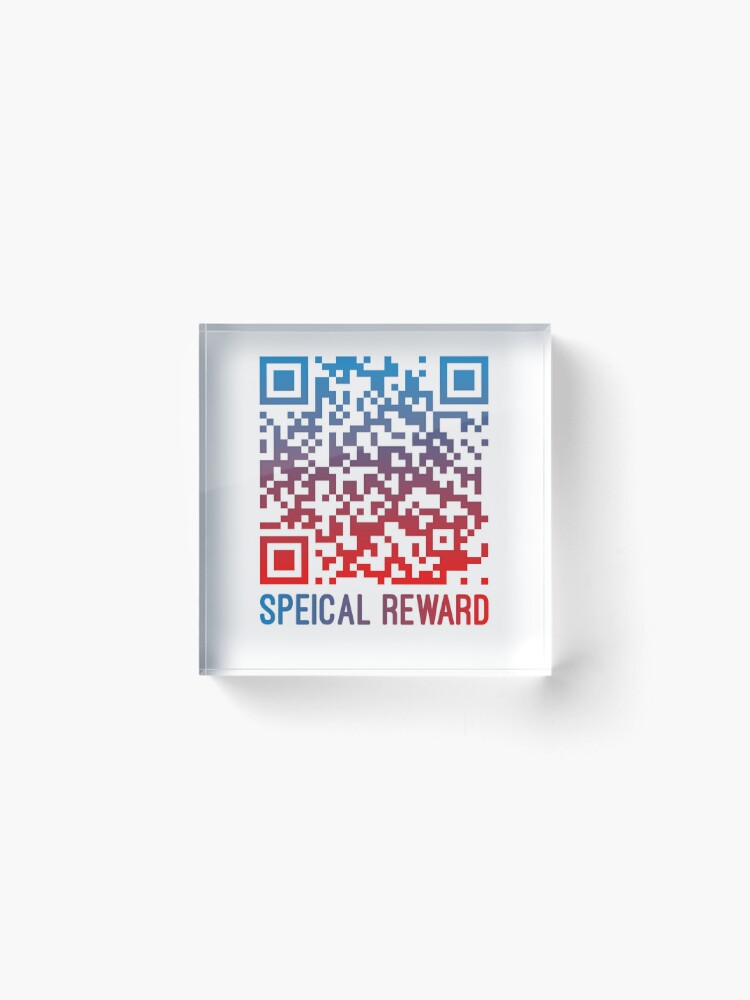 Special Reward Rick Roll - Rick Astley Never Gonna Give You Up Red/Blue  Gradient QR Code Art Print for Sale by TotalTrendsRUs