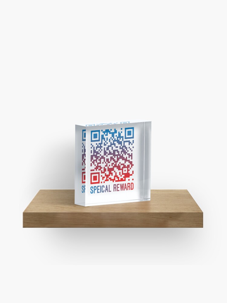 Special Reward Rick Roll - Rick Astley Never Gonna Give You Up Red/Blue  Gradient QR Code Art Print for Sale by TotalTrendsRUs