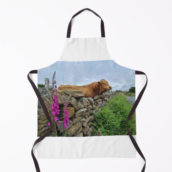 Item preview, Bull with Foxgloves designed and sold by Kat Simmons.