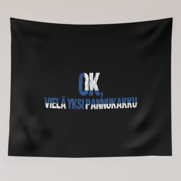 Item preview, OK, One More Pancake Funny Finnish Food Lover Finland Flag designed and sold by Nirvanibex.