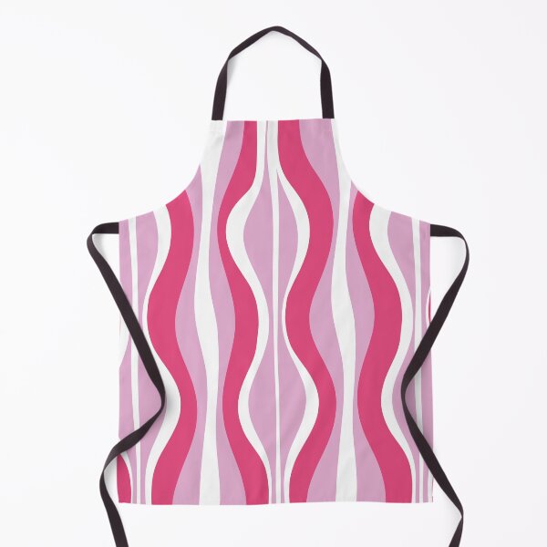 Item preview, Hourglass Abstract Retro Mod Wavy Pattern in Hot Pink designed and sold by kierkegaard.