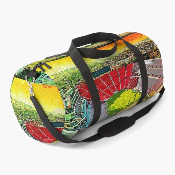 Item preview, Los Angeles Memorial Coliseum at sunset - impressionist painting designed and sold by NickoPrints.