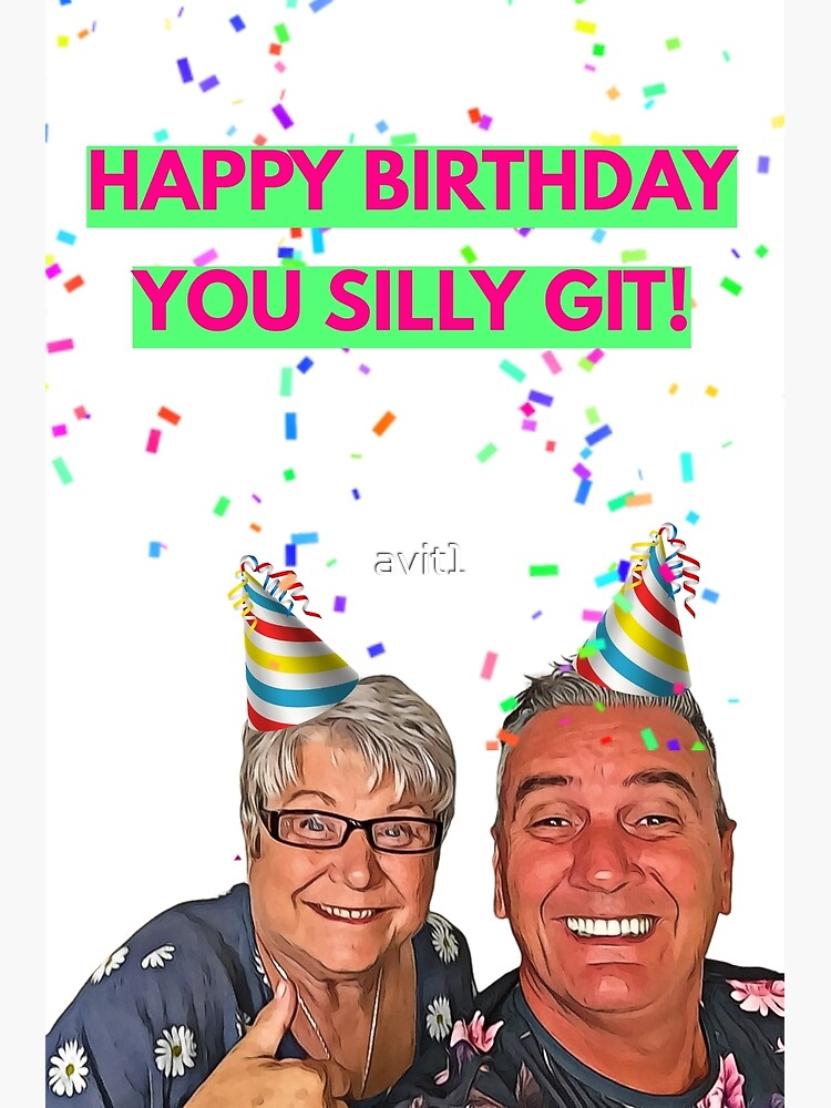 Gogglebox Jenny And Lee Funny Birthday Card And Ts Original Willow Days Greeting Card For