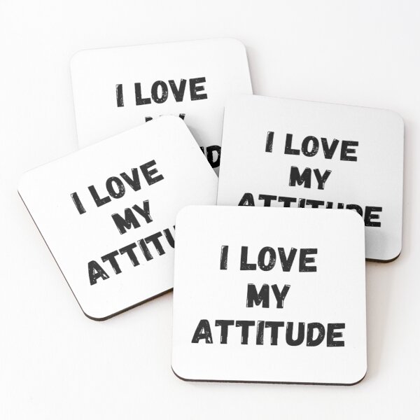 Item preview, I love attitude- good attitude black and white simple font- text based designed and sold by PacePoint.