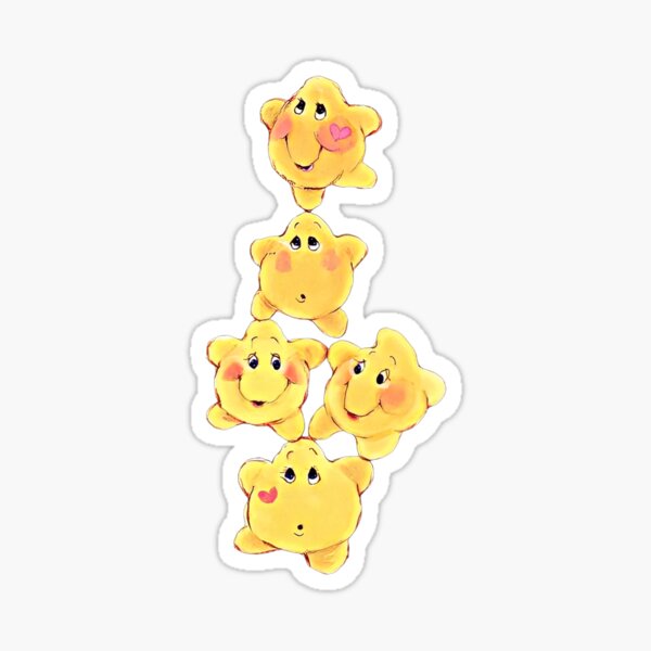 Emotionally exhausted care bear Sticker for Sale by AVDArts