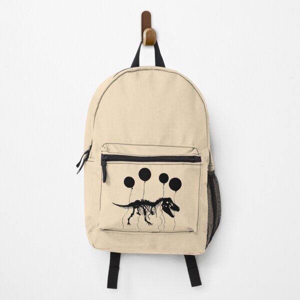 Item preview, Fossil dinosaur fly with and balloons, fossil black silhouette designed and sold by Collagedream.