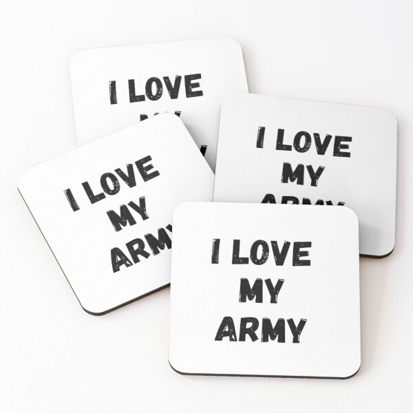 Item preview,  I love my army- love for army black and white simple font- text based designed and sold by PacePoint.