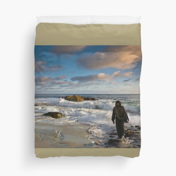 JESUS- FOLLOW ME AND I WILL MAKE YOU FISHERS OF MEN Duvet Cover