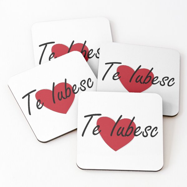 Item preview, Te Iubesc I Love You Romanian Dragoste Cute Red Heart designed and sold by Nirvanibex.