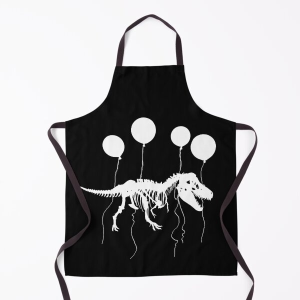 Item preview, Fossil dinosaur fly with and balloons, fossil white silhouette designed and sold by Collagedream.