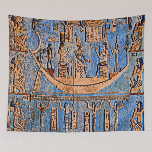 Item preview, Inscriptions in hieroglyphs on the wall of an Egyptian temple. designed and sold by DaliaSabryTee.