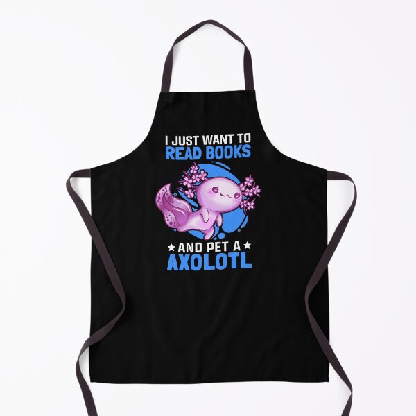 Item preview, Axolotl and books Aquaristic Amphibian Axolotl designed and sold by madgrfx.