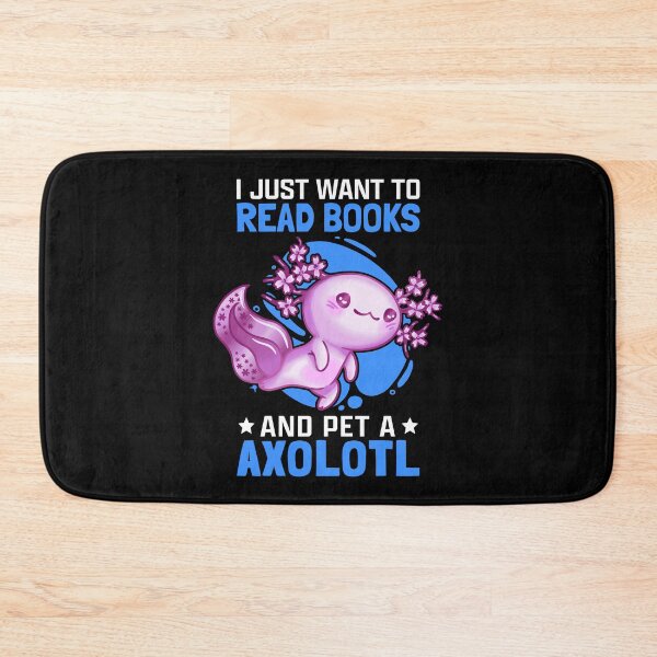 Item preview, Axolotl and books Aquaristic Amphibian Axolotl designed and sold by madgrfx.