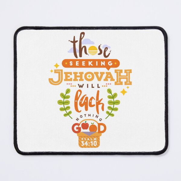 Item preview, 'Those seeking Jehovah will lack nothing good' - Psalm 34:10 | 2022 JW Yeartext Spiral Notebook designed and sold by Kim Liester Lagura.
