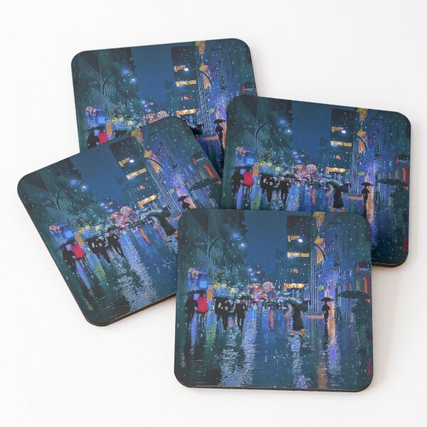Item preview, old Tokyo by night under the rain  designed and sold by XXgooddeedXX.