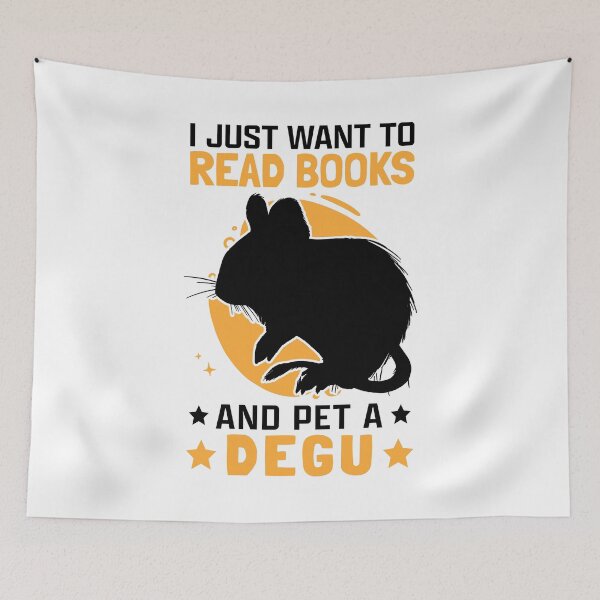 Item preview, Degus and Books Chilean Rodent Degu designed and sold by madgrfx.