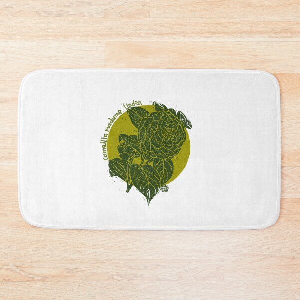 Item preview, Camellia Madame Linden Linoprint designed and sold by SinceJanuary.