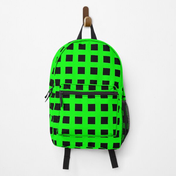 Item preview, Punk and Goth Fashion Spot Black Squares Green designed and sold by LargeShop.