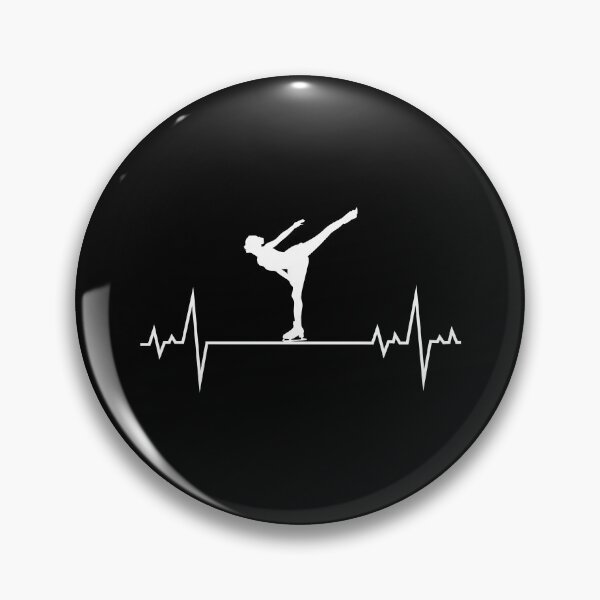 Item preview, Figure Skating Ice Skater Skate Dance Heartbeat Pulse designed and sold by CuteDesigns1.