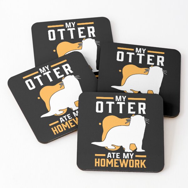 Item preview, Otter homework eaten otter sea otter designed and sold by madgrfx.