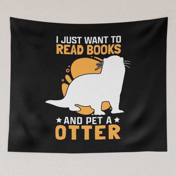 Item preview, Otters pet and books otters sea otters designed and sold by madgrfx.