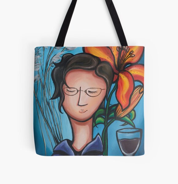 Naive art colored Parallel series - Mom All Over Print Tote Bag